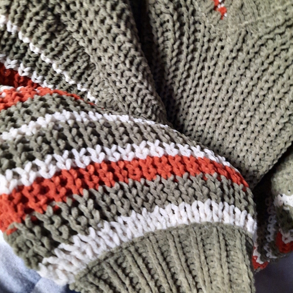 POL $ale🖤only 1 left❣ Cozy striped jumper sweater - Picture 11 of 16